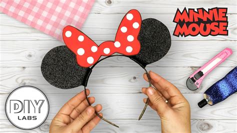 MINNIE MOUSE HEADBAND | Paper Craft | Fast-n-Easy | DIY Labs - YouTube