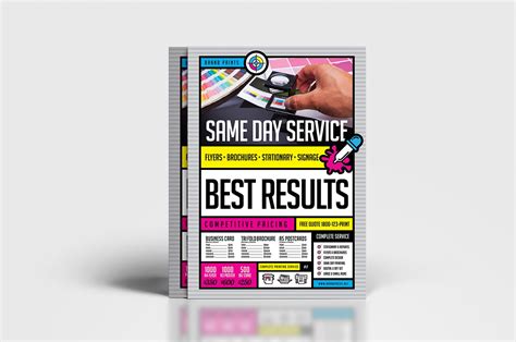 Free Print Shop Templates for Local Printing Services - BrandPacks