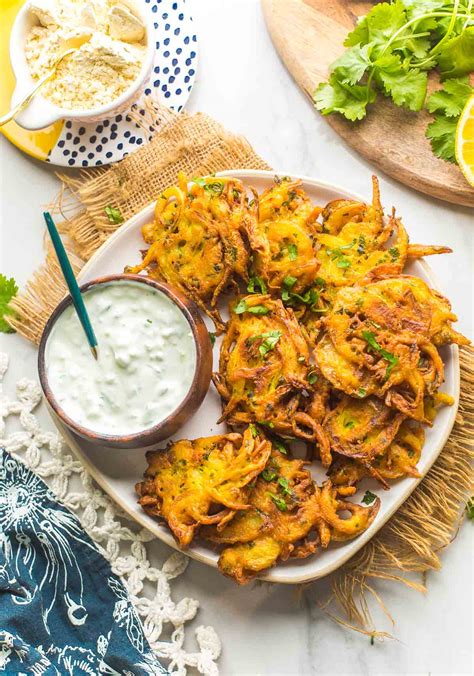 Onion Bhajis (Kanda Bhaji Recipe) - A Saucy Kitchen