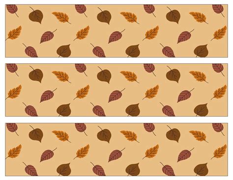 Autumn Leaves Bulletin Board Border 6 Printable Designs (Download Now ...