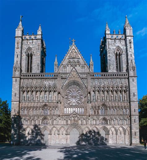 Nidaros Trondheim Cathedral, Norway Stock Image - Image of background ...