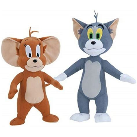 Hanna-Barbera Tom and Jerry Deluxe 14" Plush Set - Walmart.com - Walmart.com