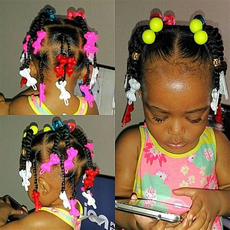 Cute little girl hairstyle Black Baby Girl Hairstyles, Cute Toddler Hairstyles, Girls Natural ...