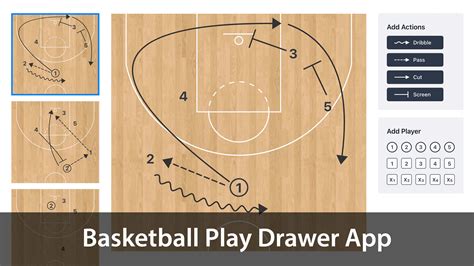 Basketball Play Creator App - Easily Draw Plays in the Browser