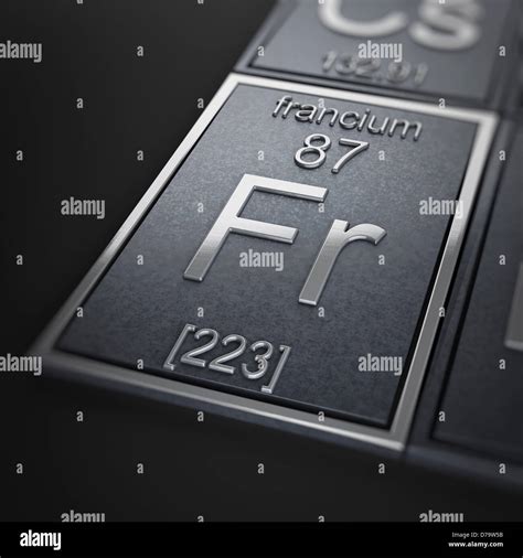 Francium Chemical Element Stock Photo - Alamy