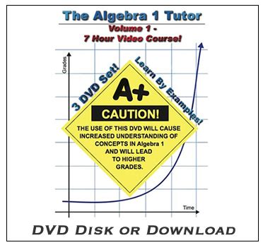 Algebra Tutorial Video Course | Math Tutor DVD - Online Math Help, Math Homework Help, Math ...