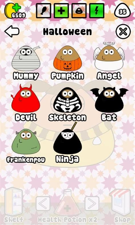 Trucos Pou: Actualización de Pou para Halloween