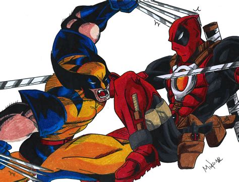 Deadpool Vs Wolverine by MikeES on DeviantArt