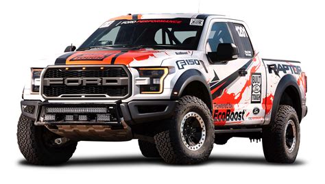 Download Ford F 150 Raptor White Car PNG Image for Free