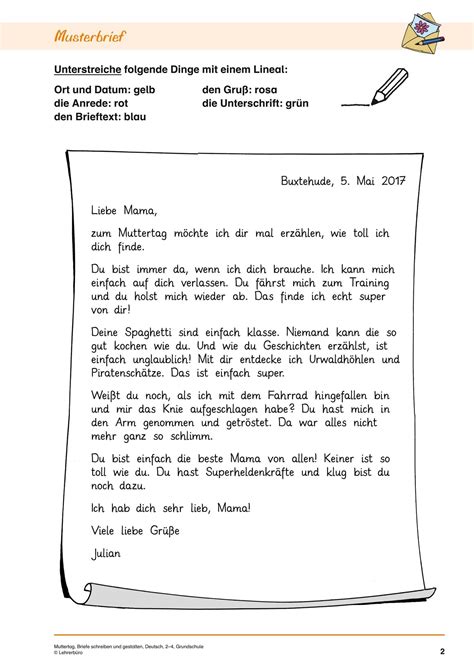 21+ Brief Schreiben 5 Klasse | Freyajacklin | Briefe verwandt mit Texte Verfassen Grundschule 4 ...