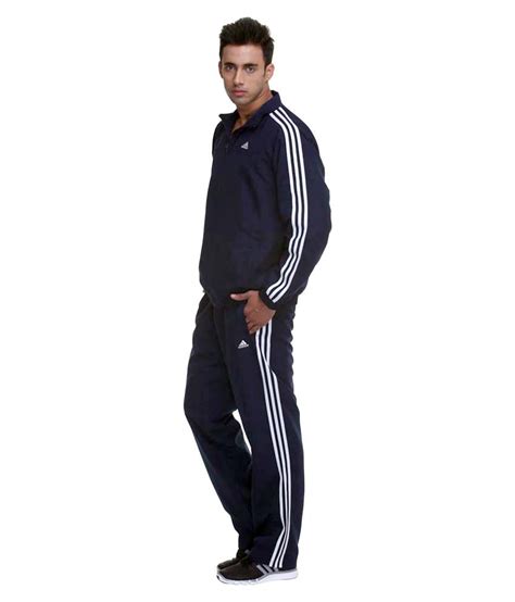 Adidas Navy Polyester Tracksuit For Men - Buy Adidas Navy Polyester ...