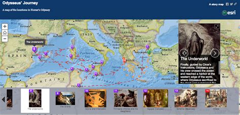 Odysseus Journey Timeline