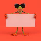 "Cartoon frog - 3D Illustration" photo libre de droits sur la banque d ...