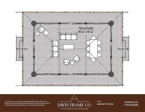 Japanese Tea House Plans | Timber Frame Plans | Davis Frame