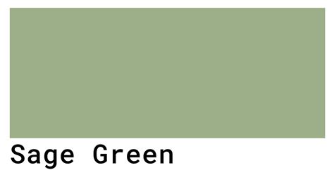 Sage Green Color Codes - The Hex, RGB and CMYK Values That You Need ...