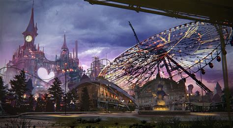 NieR: Automata Fantasy Amusement Park HD Wallpaper