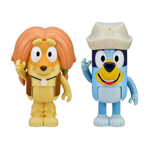 Bluey Doctor, 2-Pack, Bluey & Indy Articulated Figures - Walmart.com - Walmart.com