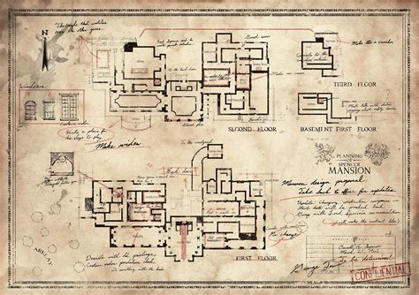 Pin by Olivine Okapi on D&D maps | Resident evil, Mansion plans, Mansions