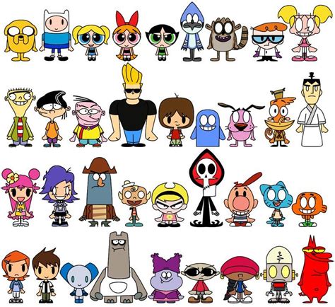 Cartoon network characters, Old cartoon network, Cartoon network 90s