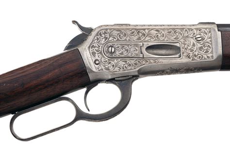 Custom Engraved Winchester Model 1886 Lever Action Rifle
