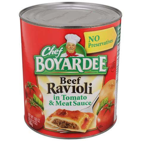 Chef Boyardee Beef Ravioli in Tomato and Meat Sauce, Microwave Pasta, 108 Oz - Walmart.com ...