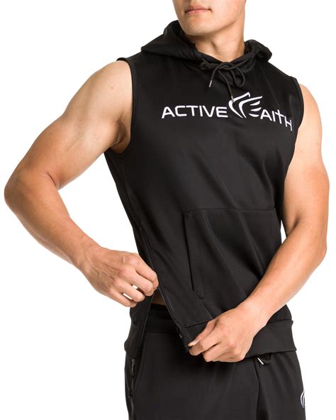 Men's Active Faith Sleeveless Performance Hoodie - Active Faith Sports