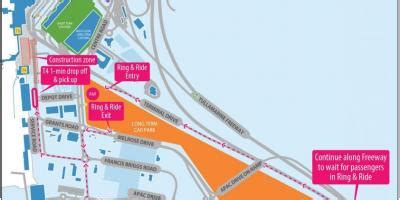 Melbourne airport terminal 4 map - Melbourne airport t4 map (Australia)