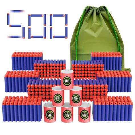 500 PCS Refill Pack Bullets for Nerf N-Strike Elite Series Blasters To – Soyeeglobal