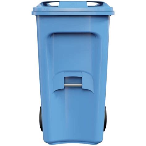 Ipl 240L Blue American Grip Curbside Garbage Can, with 10" Wheels ...