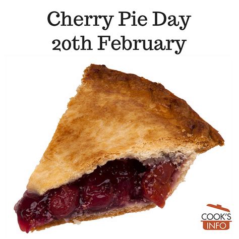 Cherry Pie Day - CooksInfo