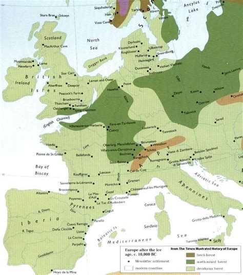 freepages.genealogy.rootsweb.ancestry.com ~geneticgenealogy iceage1.JPG | Europe map, Map ...