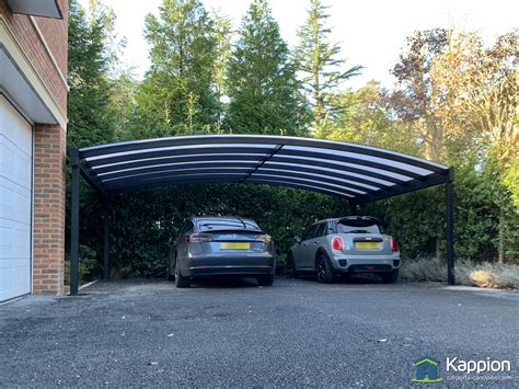 Wide Spacious Carport installed in Weybridge | Kappion Carports & Canopies