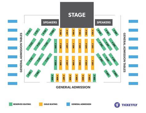 Concert Seating Diagrams