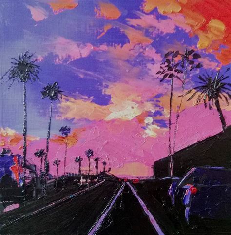 On the road to Nice Painting by Chen Xi | Saatchi Art