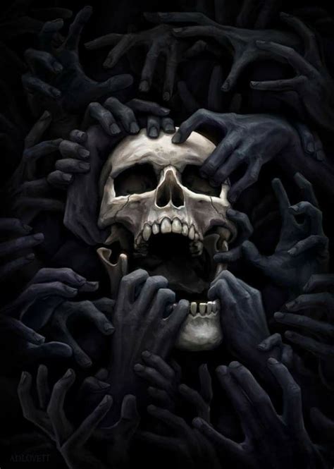 Skulls Art And Illustration, Illustration Example, Art Illustrations, Dark Fantasy Art, Dark Art ...