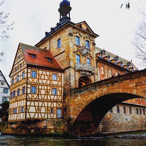 Old town hall, Bamberg, Bayern, Germany. __ Bamberg has been built on ...