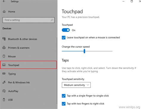 FIX: TouchPad Settings Missing in Windows 10. - WinTips.org