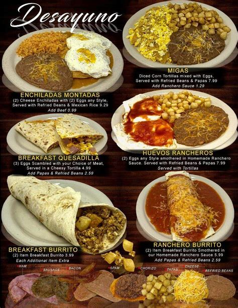 Menu of Rachel's Restaurant in Lubbock, TX 79423