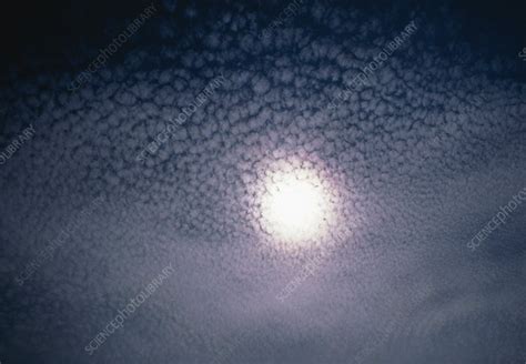 Cirrocumulus clouds forming a Mackerel Sky - Stock Image - E120/0378 ...