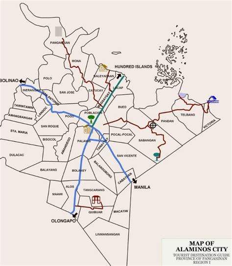 Alaminos City Tourist Map - Alaminos City • mappery