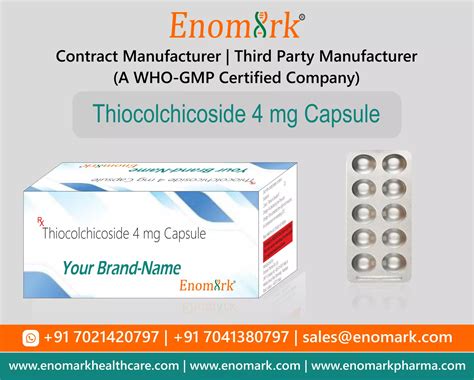 Thiocolchicoside Capsules Contract Manufacturer