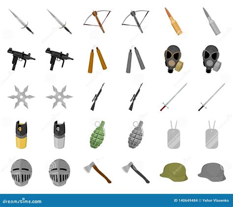 Set Of Chemical Weapon Symbols Stock Illustration