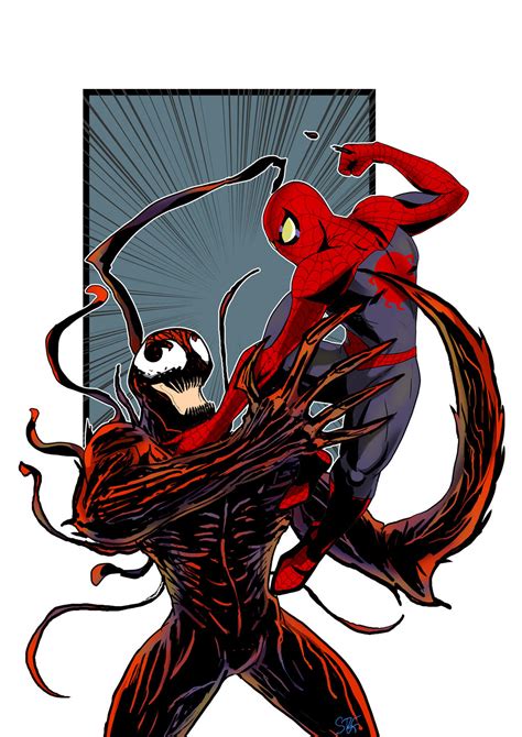 Spiderman vs Carnage '16 by shadowblackfox on DeviantArt