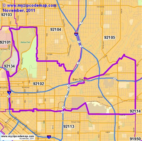 Zip Code Map Of 92110 Demographic Profile Residential Housing | Images ...