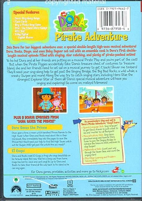 Dora The Explorer: Pirate Adventure (DVD 2004) | DVD Empire