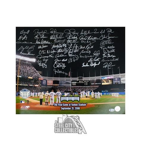 New York Yankees Greats Autographed 16x20 Photo (47 Signatures) - BAS LOA | Steel City Collectibles