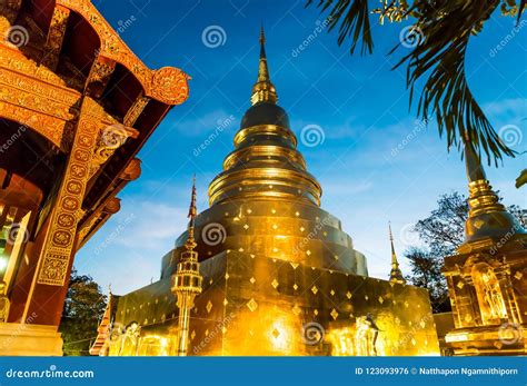 Wat Phra Singh in Chiang Mai, Thailand. Stock Photo - Image of gold ...