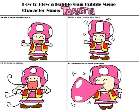 Toadette Bubble Gum Bubble Meme by sergi1995 on DeviantArt