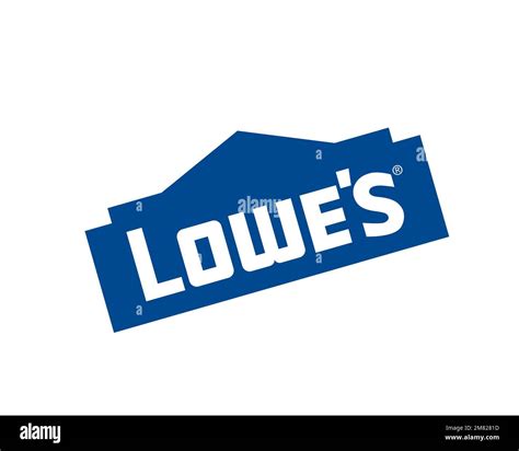 Lowe's, rotated logo, white background Stock Photo - Alamy