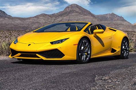 Yellow 2017 Lamborghini Huracan Convertible - Exterior: Front Angle | Lamborghini huracan, 2017 ...